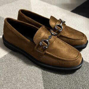 AEROSOLES Beckett Loafer Flats Tobacco Brown Women's Size 6M